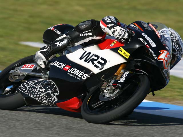 Nico Terol (Aprilia), a ritmo de pole en los cronometrados 1 del GP de Jerez