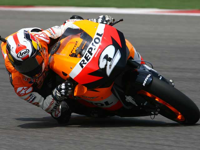 Dani Pedrosa (Honda), el primero de "Los Cuatro Fantásticos"