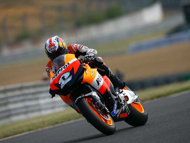 Dani Pedrosa (Honda) ejerce de líder en Le Mans