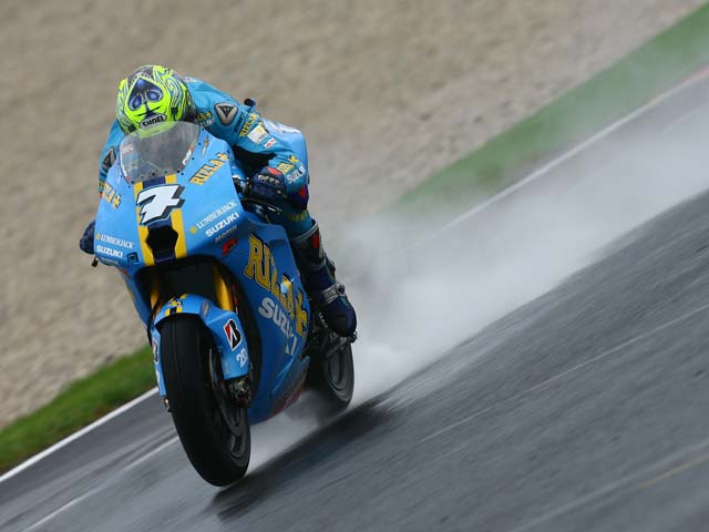 Vermeulen (Suzuki): "Ha sido arriesgado, había mucha agua en pista"