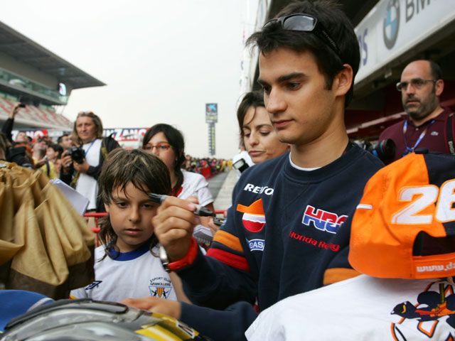 Dani Pedrosa (Honda): "Una caida sin consecuencias"
