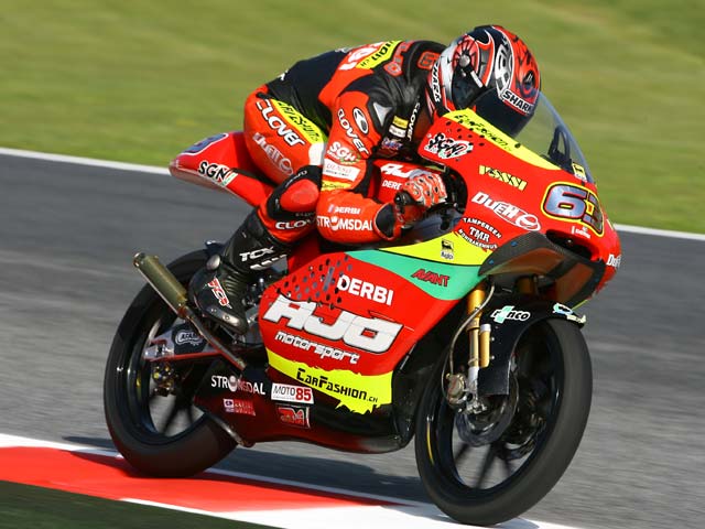 Di Meglio (Derbi), victoria en el Gran Premio de Cataluña. Espargaró, segundo