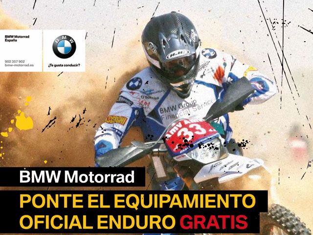 Con tu BMW G450X, tu equipamiento de enduro gratis.