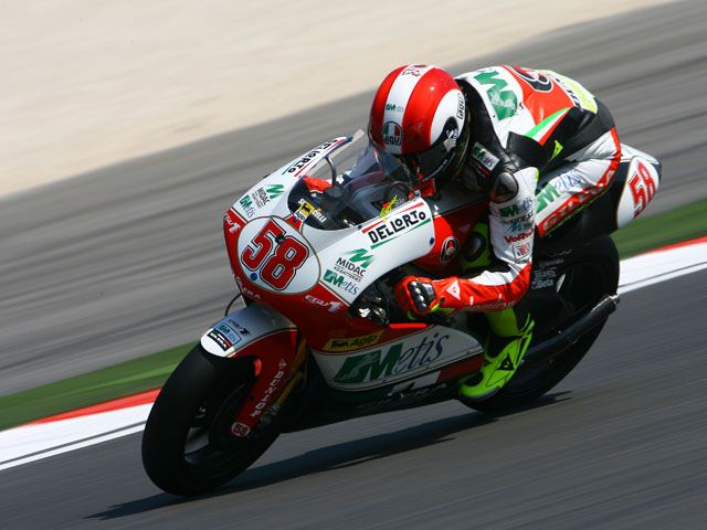 Simoncelli (Gilera), el más rápido de 250cc en Indianápolis