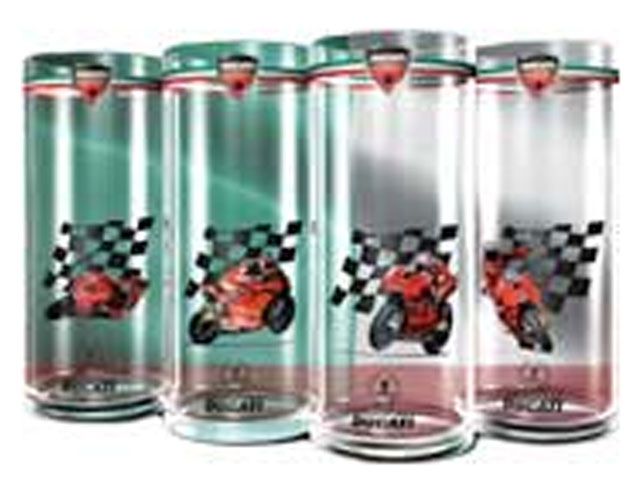 Colección exclusiva de vasos Ducati Corse