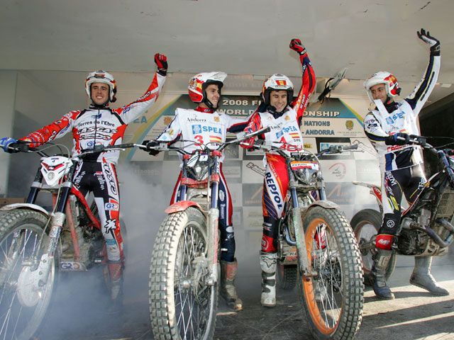 España logra su 15ª victoria en el Trial de las Naciones 2008