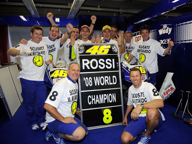 El octavo título de Valentino Rossi (Yamaha), en imágenes