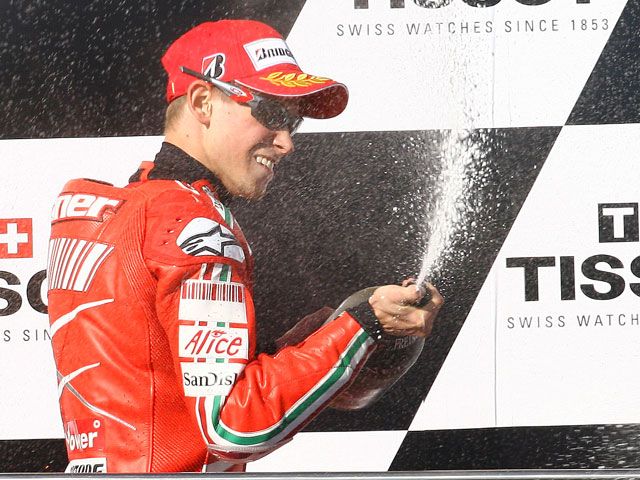 Casey Stoner (Ducati): "Por suerte he acabado con buena nota"