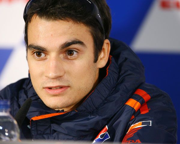 Pedrosa "Sólo he probado un neumático de carrera, hay que hacer un buen warm-up"