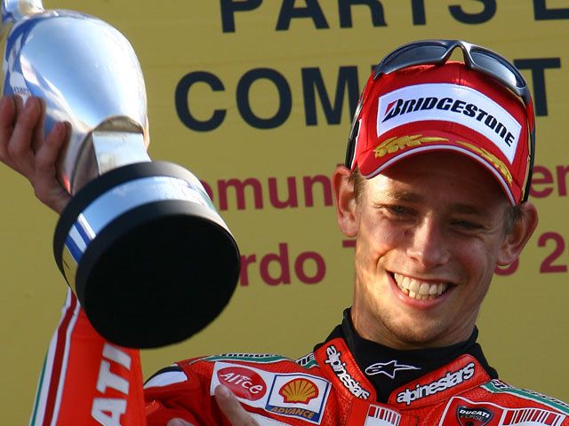 Casey Stoner (Ducati): "Acabar así una temporada difícil es una cosa fantástica"