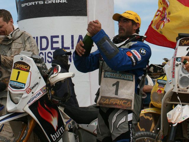 Victoria final de Pellicer en el rally Africa Race con BMW