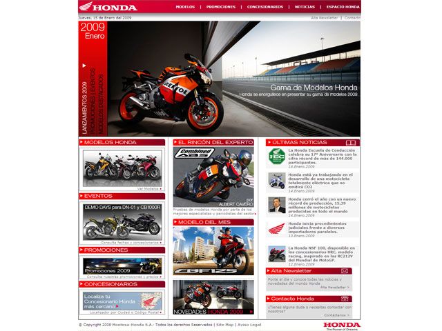 Montesa-Honda estrena página web