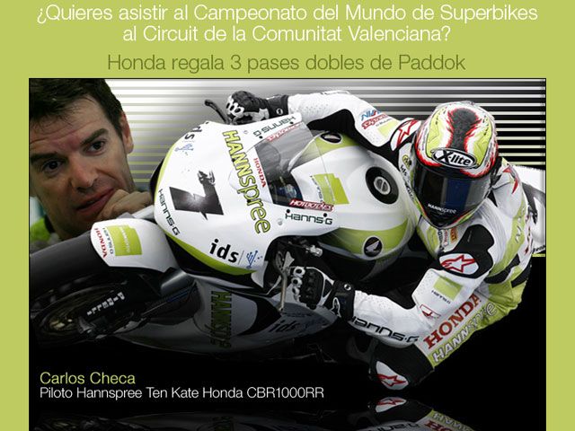 Honda te invita a las Superbikes en Valencia