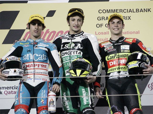 Julián Simón (Aprilia): "Estoy muy contento porque he vuelto al podio"