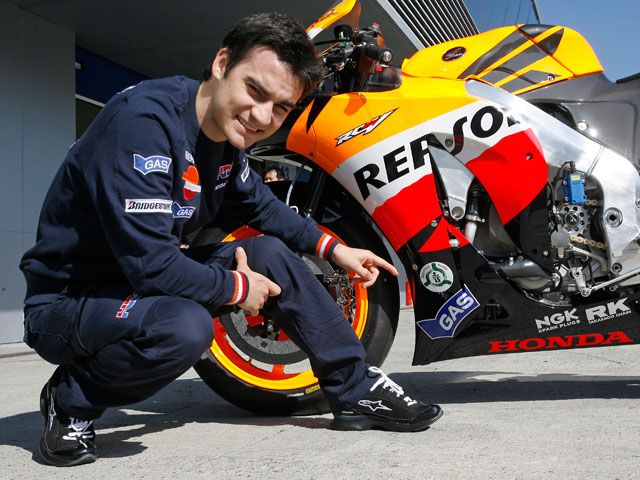 Dani Pedrosa apoya las labores de seguridad de Honda en motos