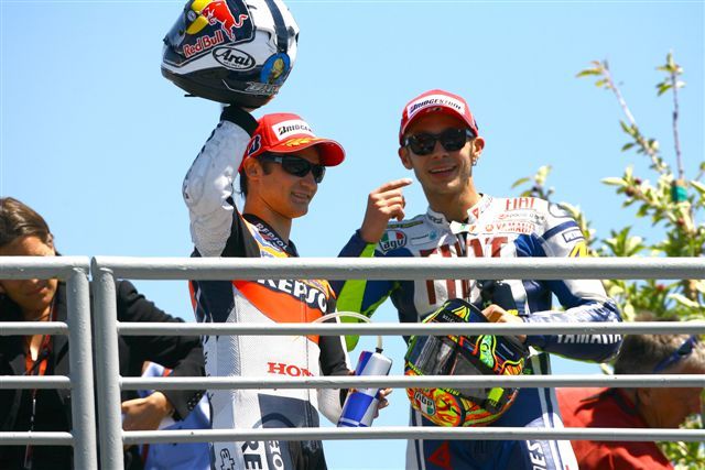 Pedrosa: "Estoy en mi mejor momento", Rossi: "En Alemania no podemos fallar"