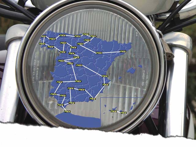 Vuelta a España en Moto por la seguridad vial