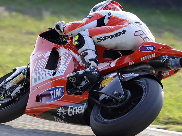 Mattia Pasini disfrutó con la Ducati MotoGP