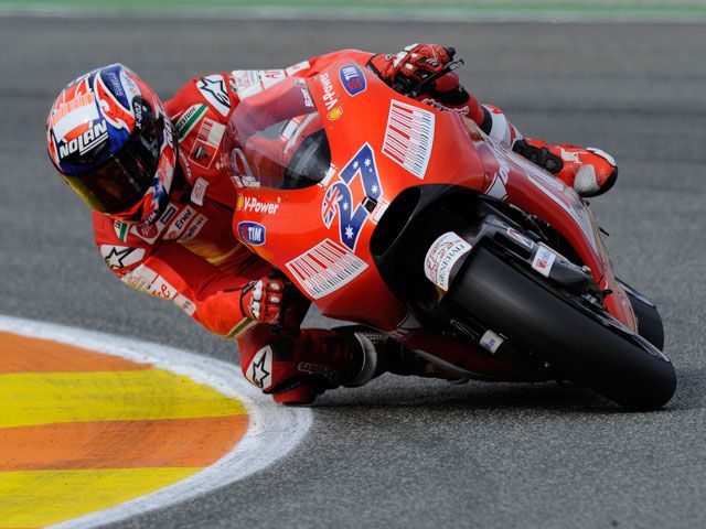 Casey Stoner, el mejor de los test de Valencia de MotoGP