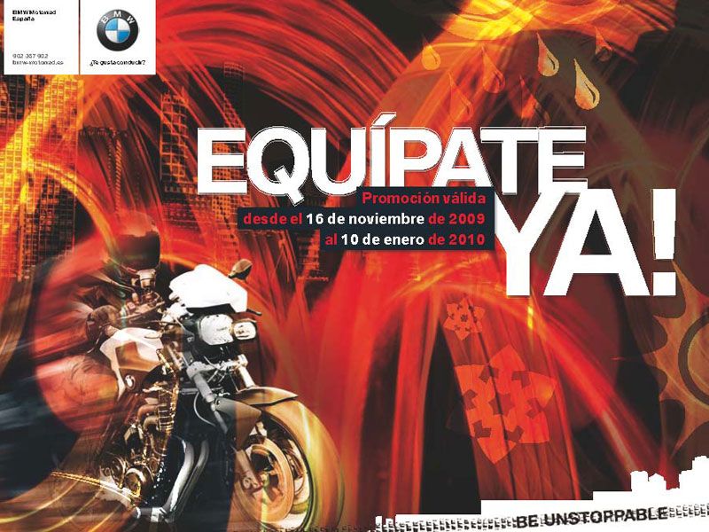 ¡Equípate Ya! con BMW Motorrad