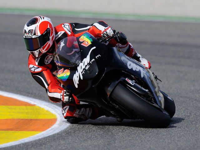 Héctor Barberá, entrenamientos con la Ducati Desmosedici 2010 en Jerez