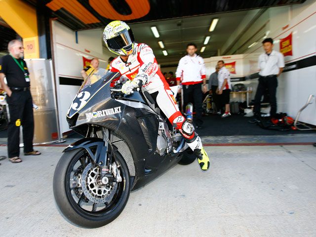 Toni Elías comienza la puesta a punto de la Moriwaki en Misano