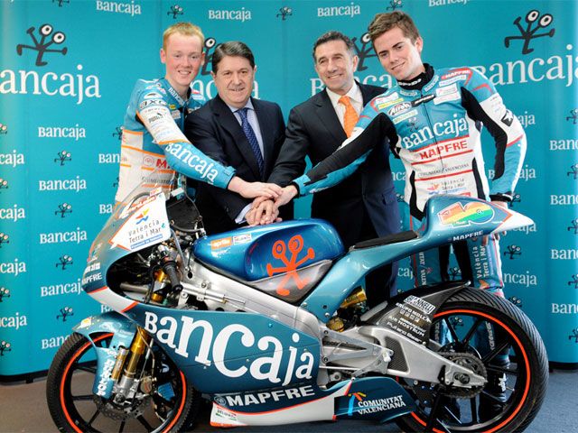 Bancaja continúa con el patrocinio del equipo Aspar de 125 cc