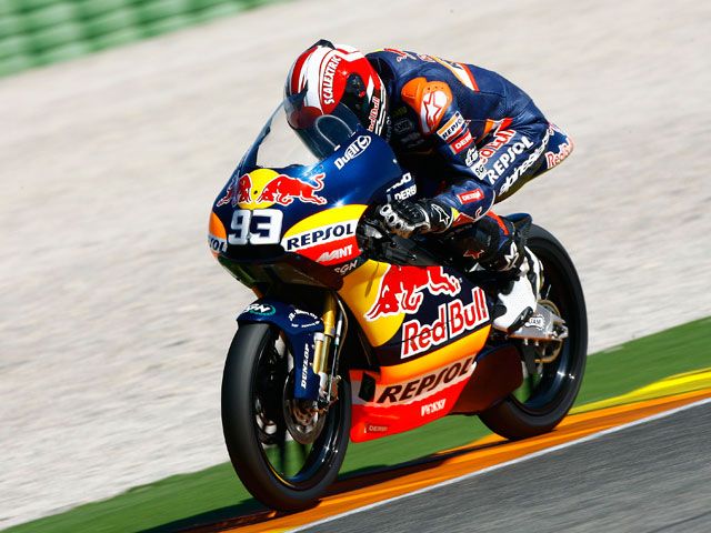 Alex de Angelis y Marc Márquez consiguen los mejores tiempos