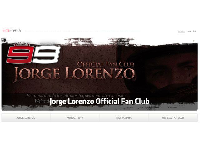 Jorge Lorenzo lanza su nueva web