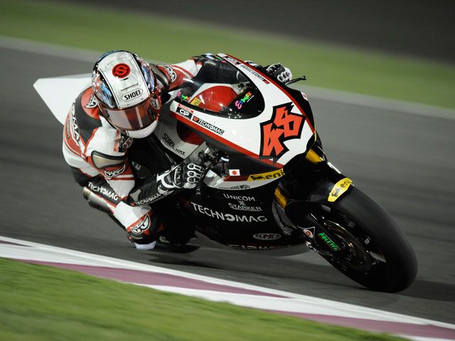 Tomizawa, Debón y Cluzel, primer podio de Moto2