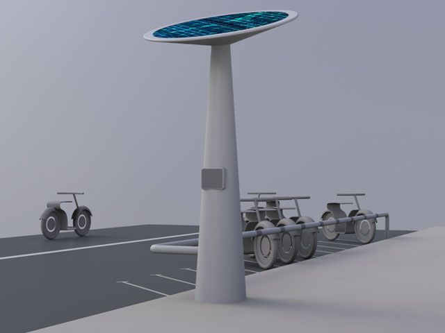 MOBECPOINT, punto multiusuario de recarga eléctrica para motos