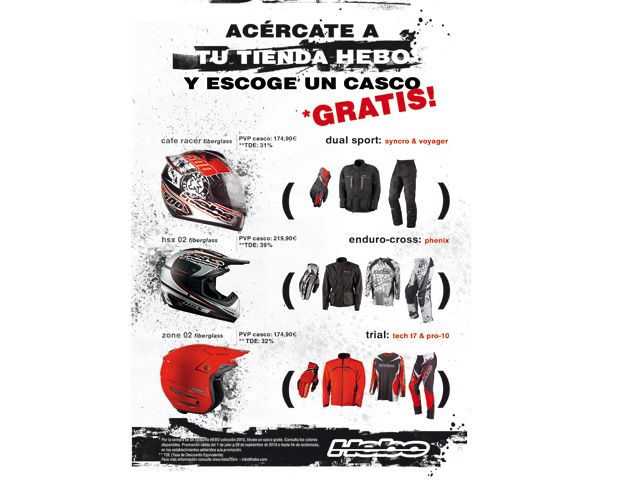 Hebo te regala un casco al comprar un equipo