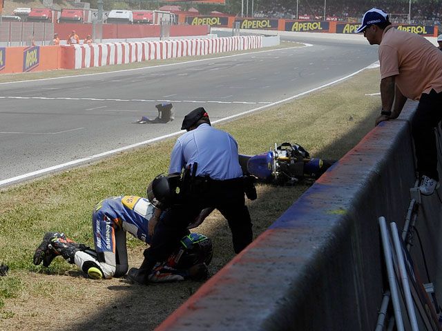Caídas en el Gran Premio de Catalunya