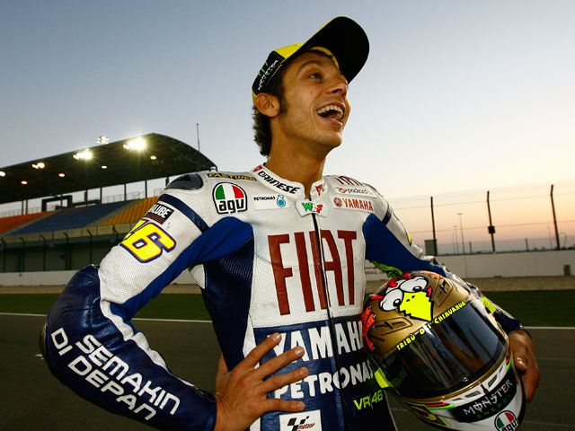 Valentino Rossi rueda en Misano