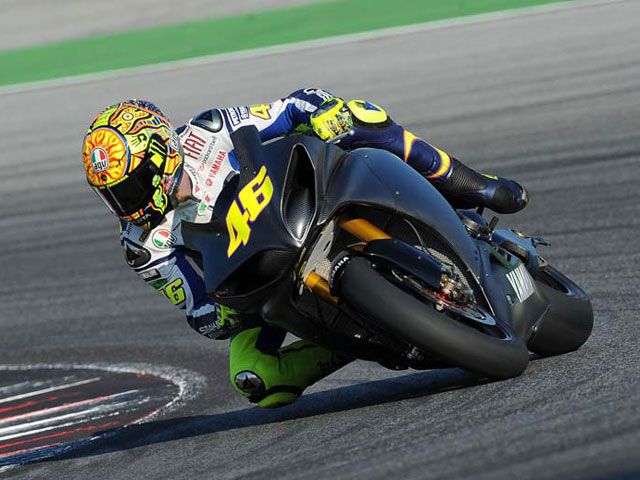 Valentino Rossi rueda en Brno