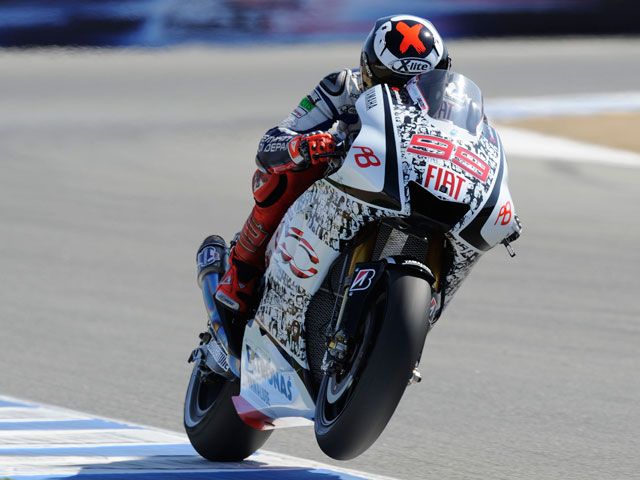 Lorenzo logra la "pole position" en Laguna Seca
