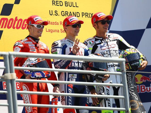 Jorge Lorenzo: "Veía que Dani iba al límite porque se le movía mucho la moto"