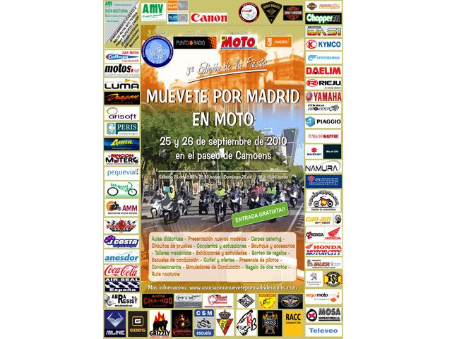 3ª fiesta de Muévete por Madrid en moto