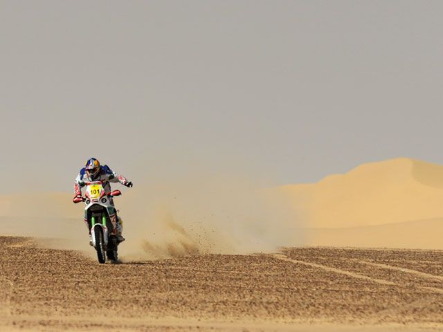 "Chaleco" López, primer líder del Rally Faraones