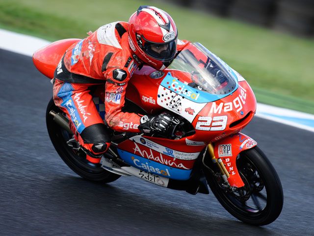 Alberto Moncayo, el más rápido en los libres del GP de Portugal de 125cc