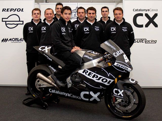 Marc Márquez se estrena con la Moto2 en Jerez