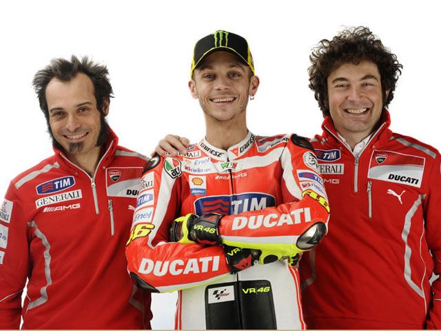 Galería de fotos de Valentino Rossi con los colores de Ducati