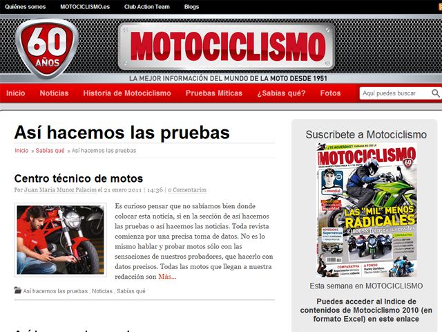Motociclismo 60 Aniversario Motociclismo 60 Aniversario