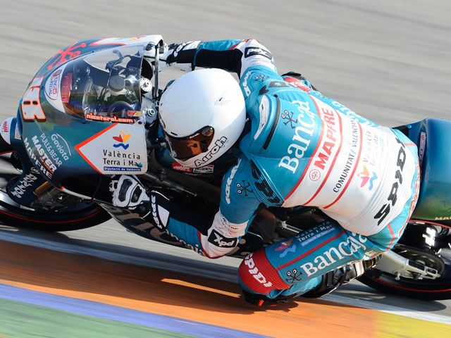 Entrenamientos de Moto2 y 125 cc bajo la lluvia