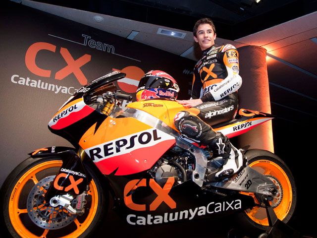 Presentación de la moto de Marc Márquez en Barcelona