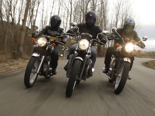 Comparativa Kawasaki, Moto Guzzi y Triumph