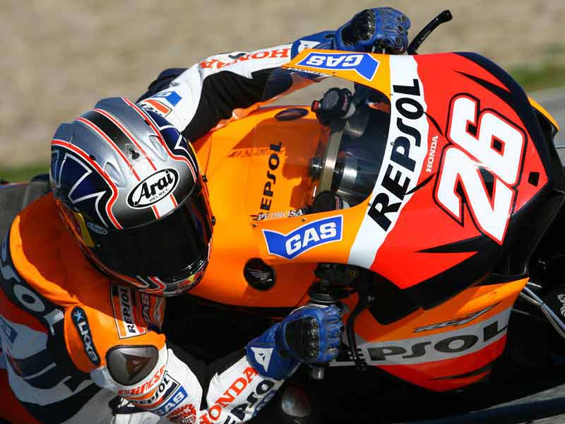 Dani Pedrosa cumple 10 años en el Mundial