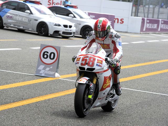 Marco Simoncelli, citado por la Dirección de Carrera