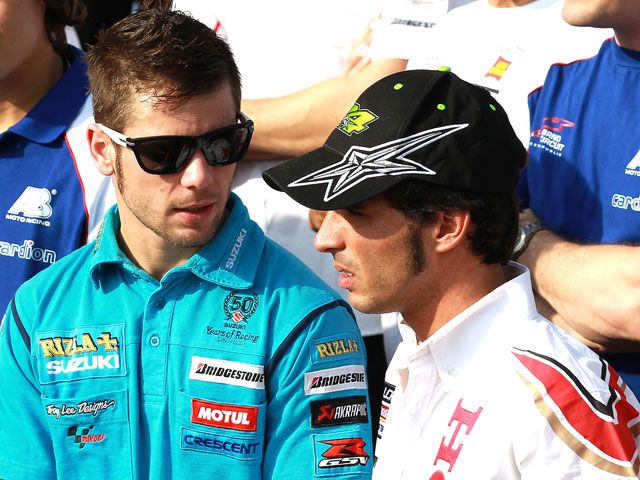 Toni Elías y Álvaro Bautista, a tope para Barcelona