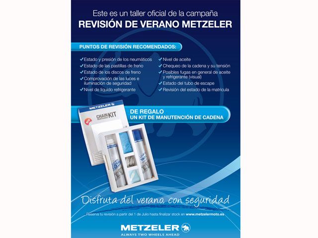 Campaña Metzeler para revisar tu moto gratis